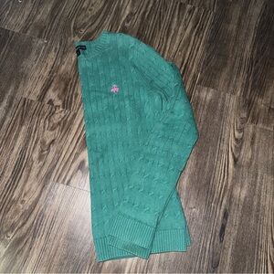 Green Brooks Brothers sweater!
